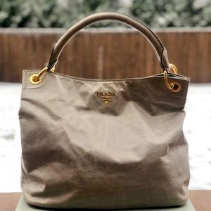 NWT Prada Vitello Shine Hobo bag